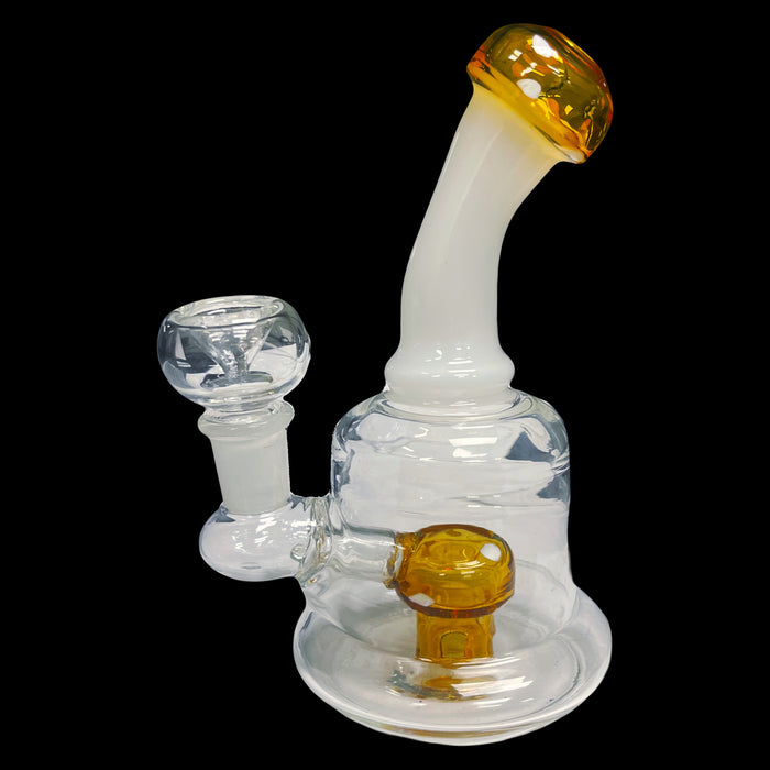 6.5” Mushroom Glass Water Pipe