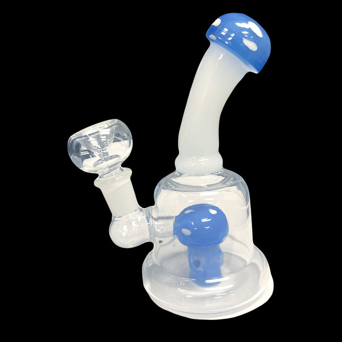 6.5” Mushroom Glass Water Pipe