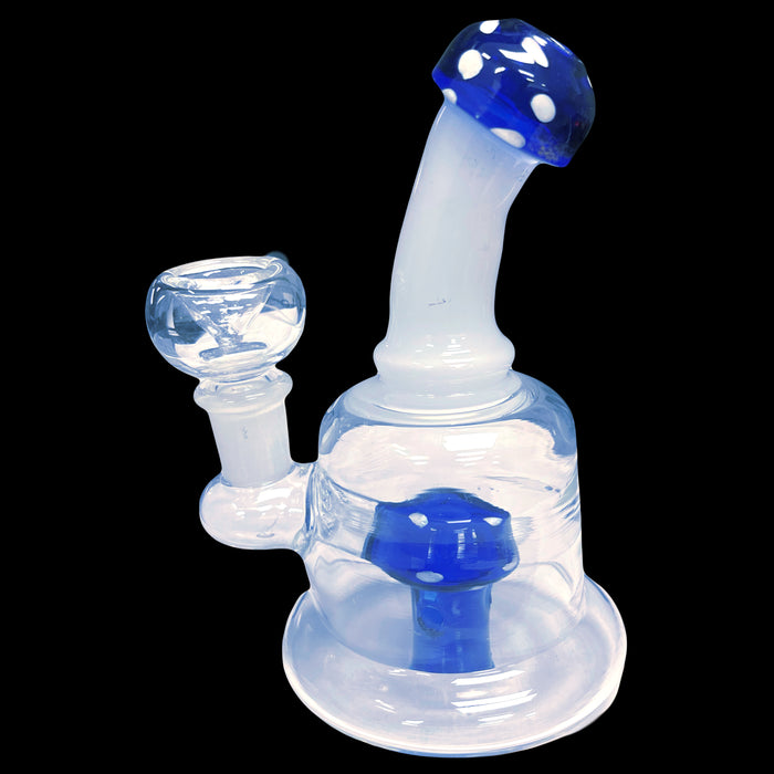 6.5” Mushroom Glass Water Pipe