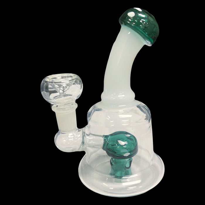 6.5” Mushroom Glass Water Pipe