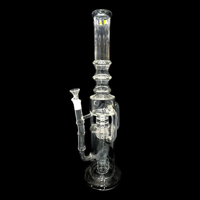 19" Donut Ice Catcher With Percolator Herbal Refinery Glass Water Pipe