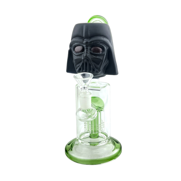 8"  Character Head Percolator Glass Water Pipe