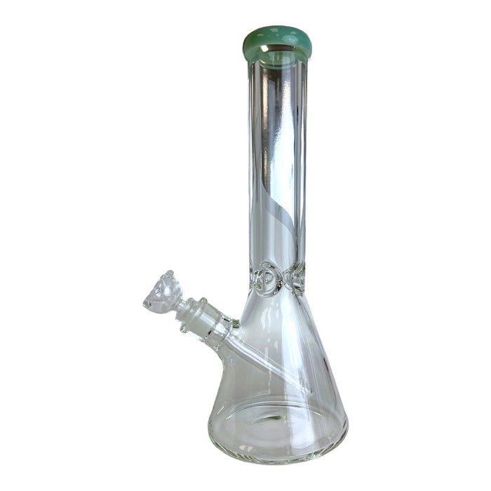 14" 9MM Beaker Color Top Water Pipe