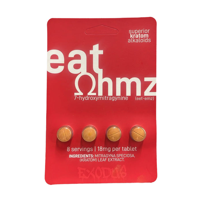Eat-OHMZ Superior Kratom Alkaloids Tablets (18mg x 4 Tablets) - 6packs per Box