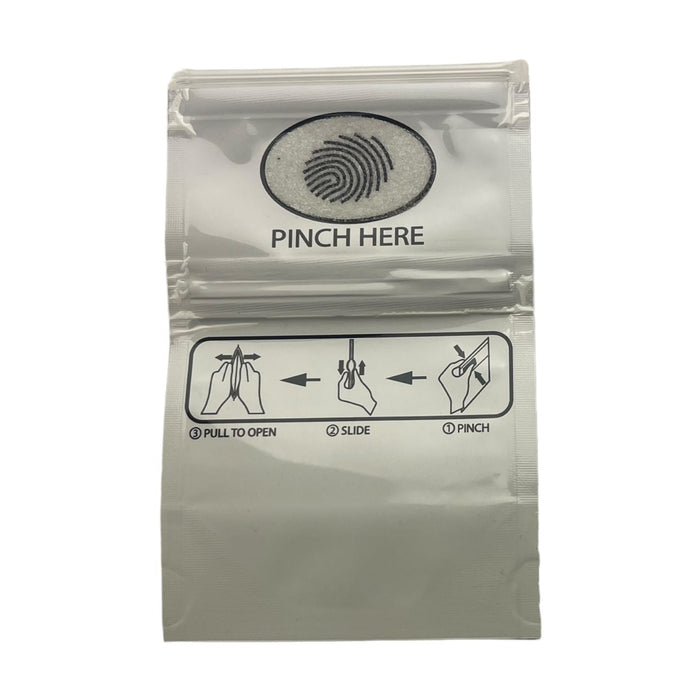 Mini Pinch Bags Single Zip 1/8 oz (3.5” x 5”) Pack of 50