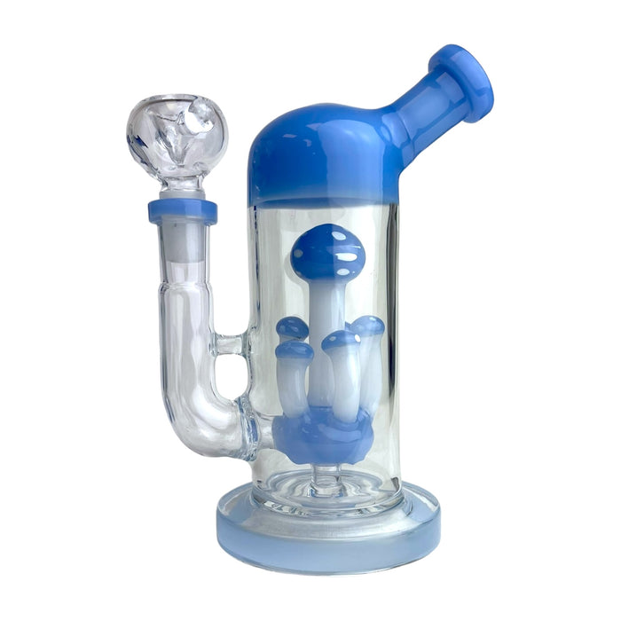 6.5" 6 Mushroom Glass Water Pipe