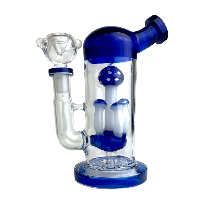 6.5" 6 Mushroom Glass Water Pipe