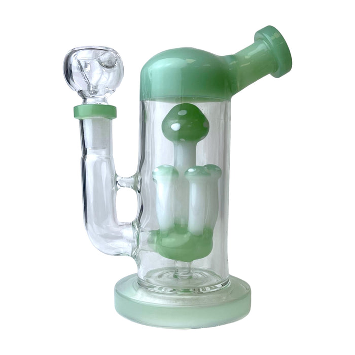 6.5" 6 Mushroom Glass Water Pipe