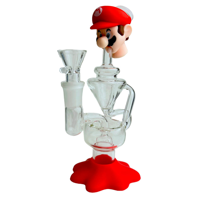 7.5" Character Glass Water Pipe