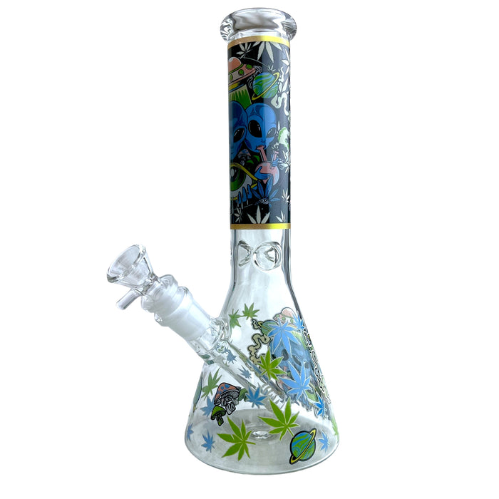 10.5" Beaker Glass Water Pipe