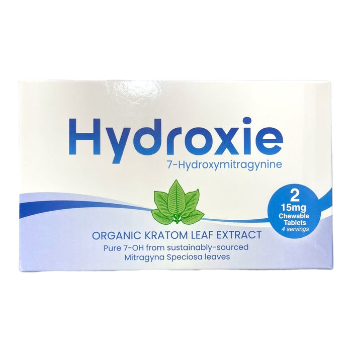 Hydroxie 7-OH Organic Kratom Leaf Extract 15mg Tablets | 20 Packs / Box | 24 Box/Case