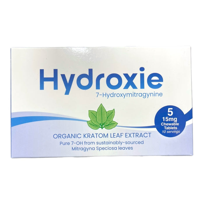 Hydroxie 7-OH Organic Kratom Leaf Extract 15mg Tablets | 20 Packs / Box | 24 Box/Case