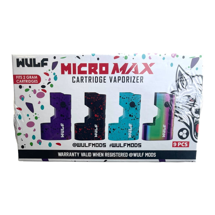 Wulf Micro Max Cartridge Vaporizer (Display 9pcs)