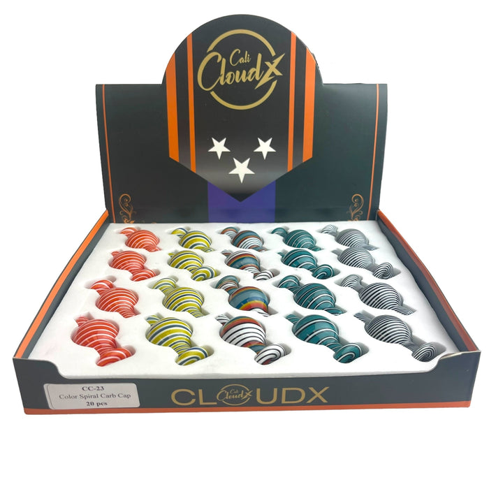 Cali Cloud X Carb Cap 20pcs Display - (CC-23) SOLD BY DISPLAY ONLY