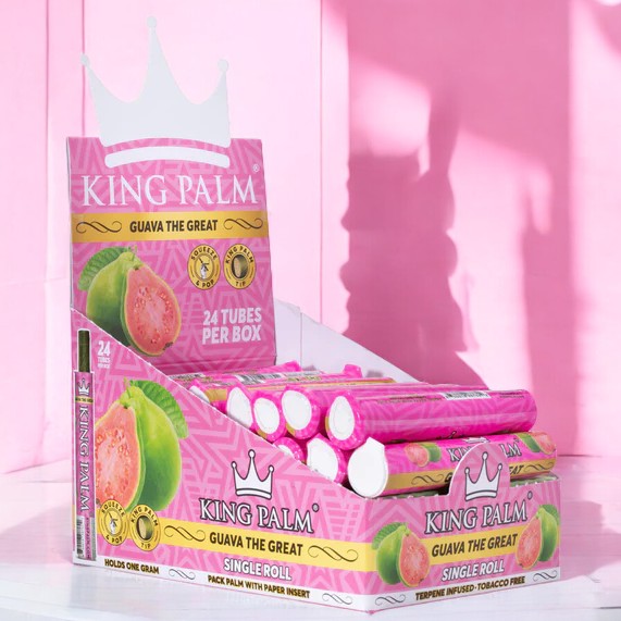 King Palm Guava - 1 Mini Roll -1g (24pk Display)