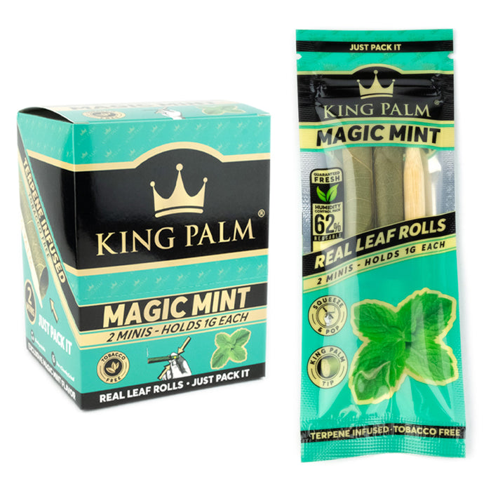 King Palm - 2 Mini Rolls Terpene Infused - 1g - 20pk Display