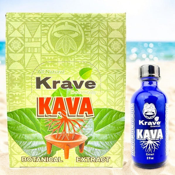 Krave Kava Liquid Shots - Botanical Blend 2 fl oz (12pcs/Display)