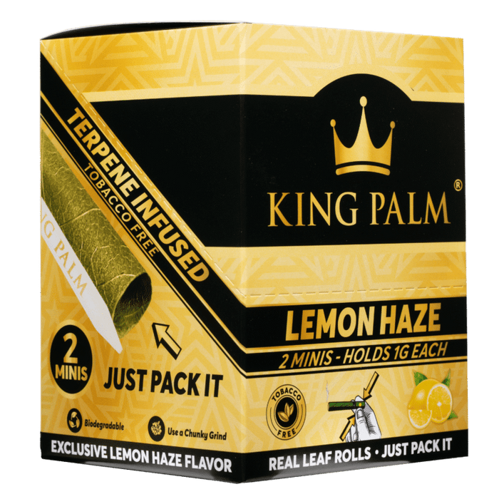 King Palm - 2 Mini Rolls Terpene Infused - 1g - 20pk Display