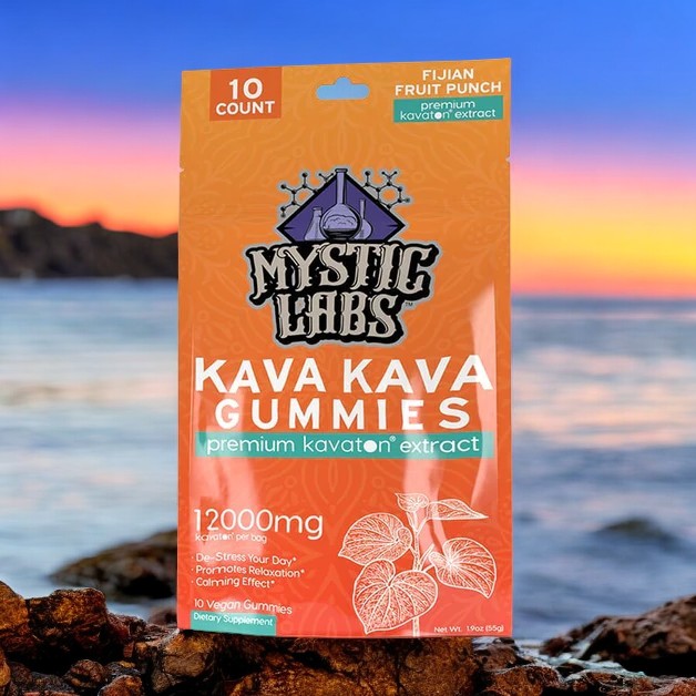 Mystic Labs Kava Kava Gummies 12000mg / 10 Count Bag