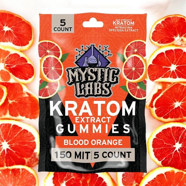 Mystic Labs Kratom Gummies 30mg per/150mg 5 Count Bag