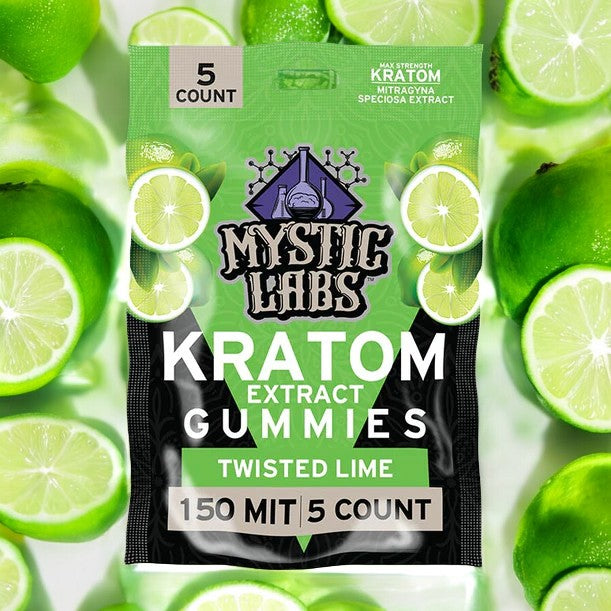 Mystic Labs Kratom Gummies 30mg per/150mg 5 Count Bag