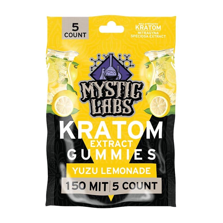 Mystic Labs Kratom Gummies 30mg Per 150mg 5 Count Bag SmokeTokes   MysticLabsKratomGummies30mgper 150mg5CountBagYuzu Lemonade 1200x1200 