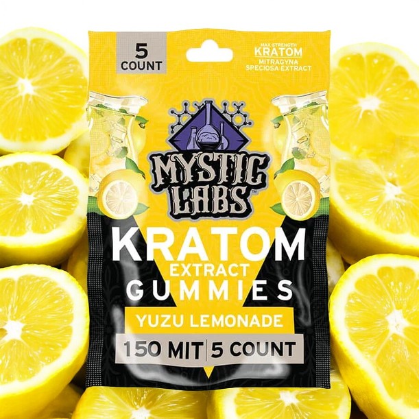 Mystic Labs Kratom Gummies 30mg per/150mg 5 Count Bag