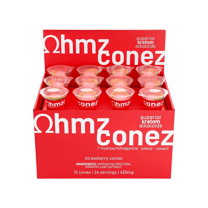 OHMZ Conez  7-OH 70 mg 2 Strawberry cones / Pack - 12pc/ Display