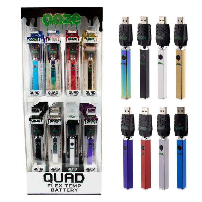 Ooze  Quad 510 Thread 500mAh Square Vape Pen Battery