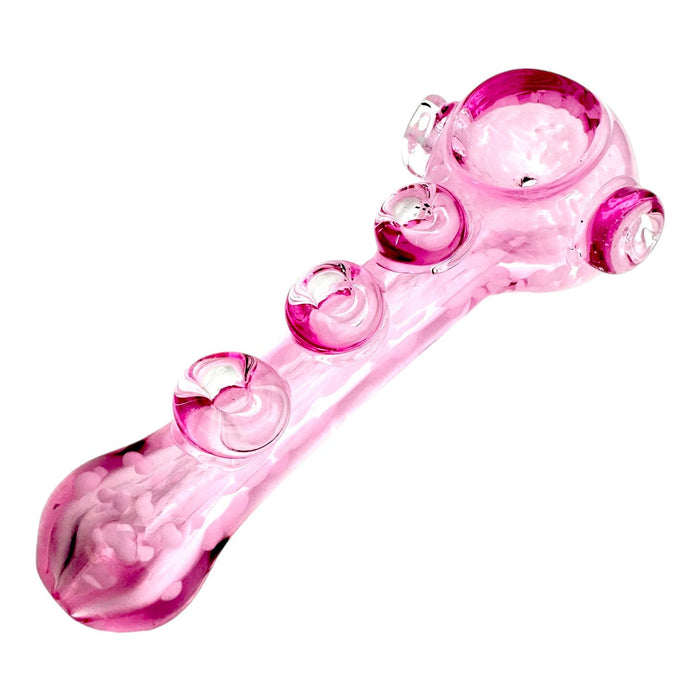 5" Pink Glass Hand Pipe (Assorted)