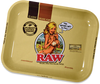 Raw Girl Metal Rolling Tray