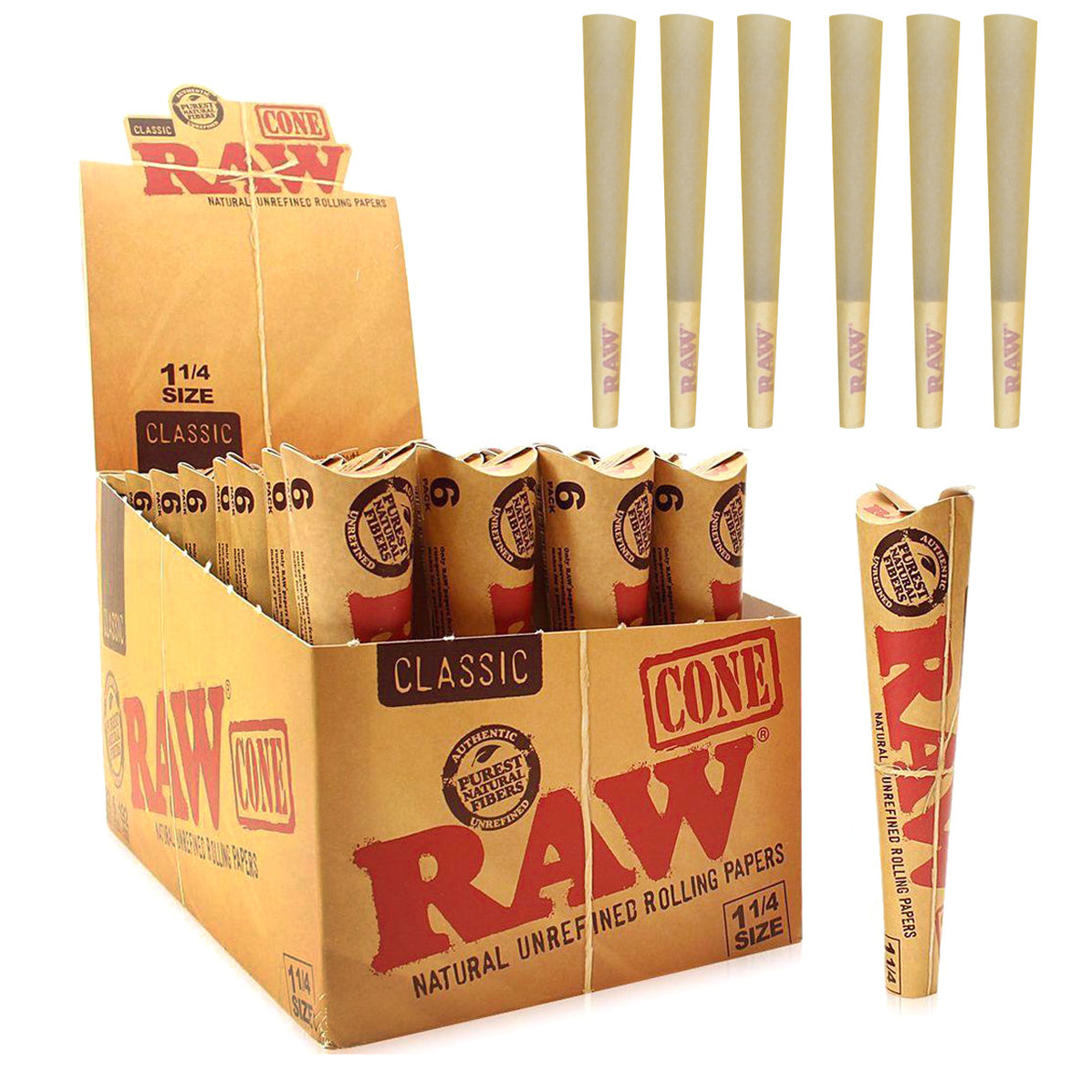 Raw Classic Pre-Rolled Cone 1 1/4