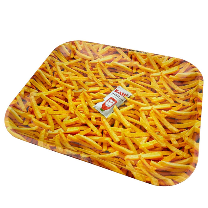 Raw Fries Large Metal Rolling Tray