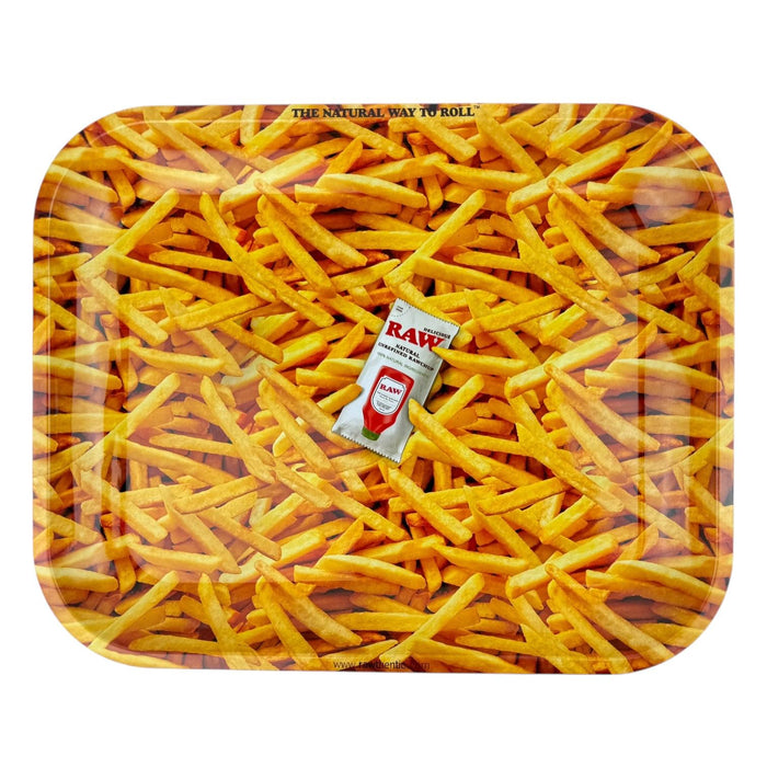 Raw Fries Large Metal Rolling Tray