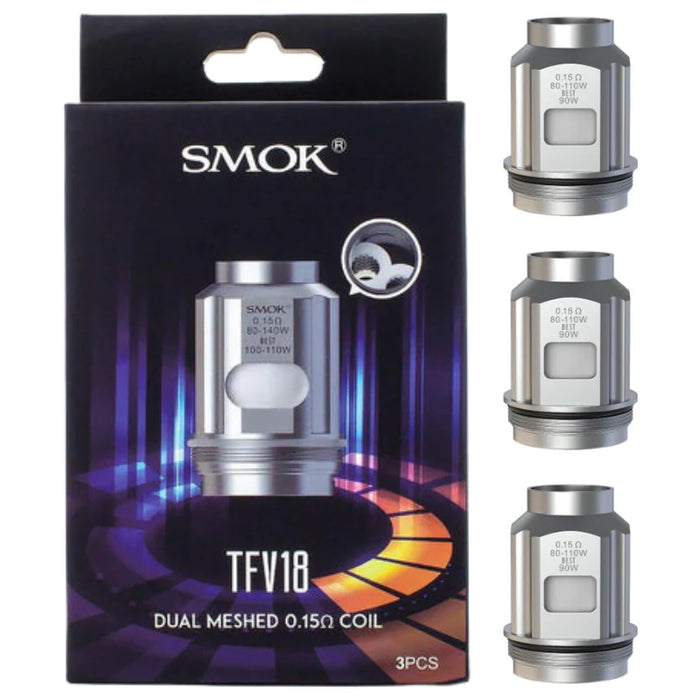 Smok TFV18 Dual Meshed 0.15 ohm (80–140W) (Pack Of 3)