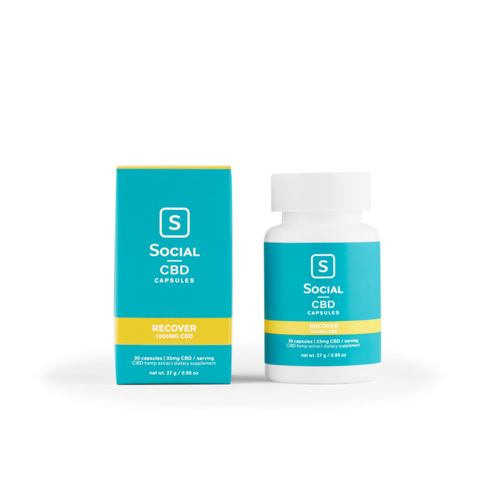 Social CBD Gel Capsules (30caps per Bottle)