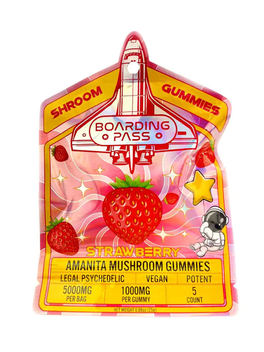 Boarding Pass Shroom Gummies 1000mg 5 Count | 10pack per Display