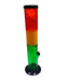 Rasta Color Acrylic Water Pipe 12" Pull Up