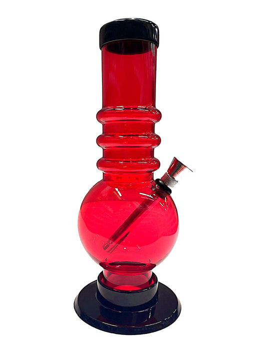 8" Swirl Single Bubble Acrylic Water Pipe