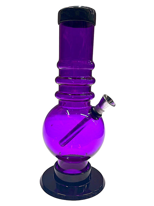 8" Swirl Single Bubble Acrylic Water Pipe