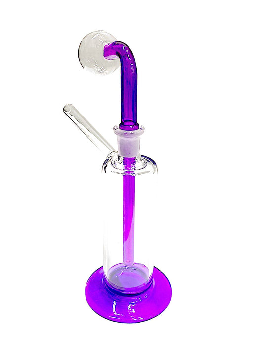 G/G 14mm Colored Base and Stem Cylinder OB Water Pipe