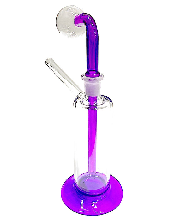 G/G 14mm Colored Base and Stem Cylinder OB Water Pipe