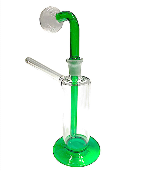G/G 14mm Colored Base and Stem Cylinder OB Water Pipe