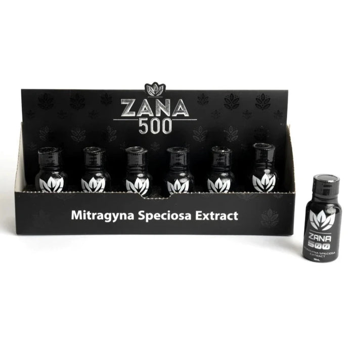 Zana 500 Liquid Shots Kratom Extract 15ml -12pcs/Display | 12 Displays/Case