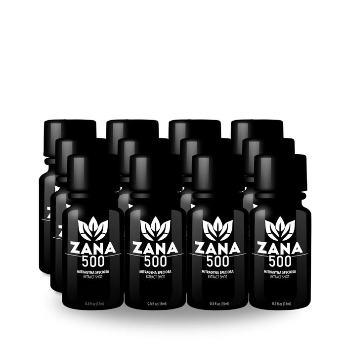 Zana 500 Liquid Shots Kratom Extract 15ml -12pcs/Display | 12 Displays/Case