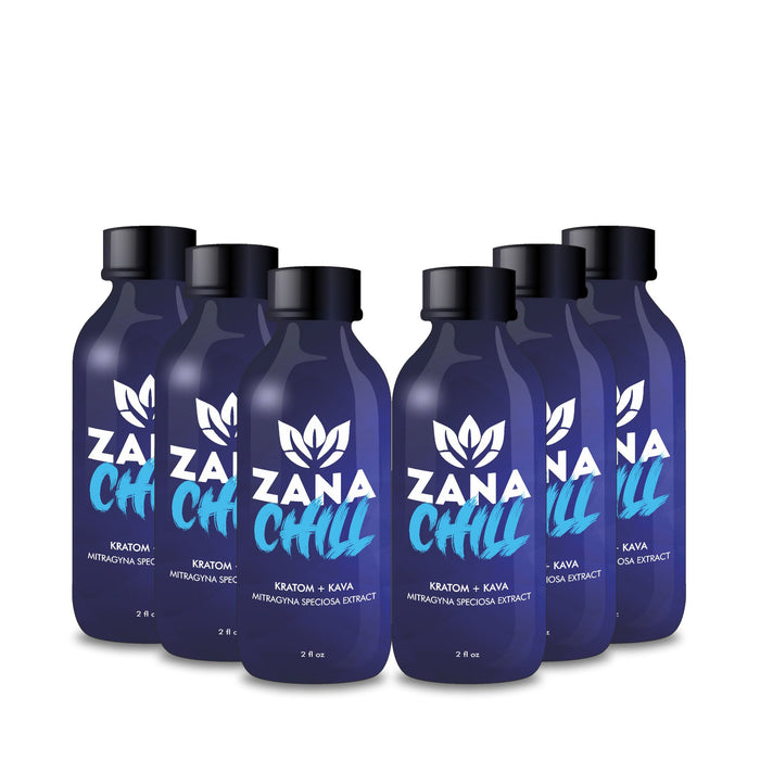 Zana Chill Kratom + Kava Liquid Shots 2.0floz / 60ml- 12pcs/Display | 8Dis/Case