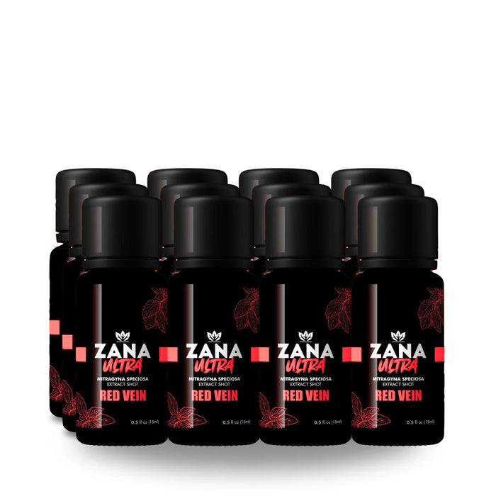 Zana Ultra Liquid Shots Kratom Extract 15ml - 12pcs/Display | 12 Displays / Case