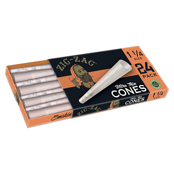 Zig Zag 1 1/4 Ultra Thin Cones 24 Pack