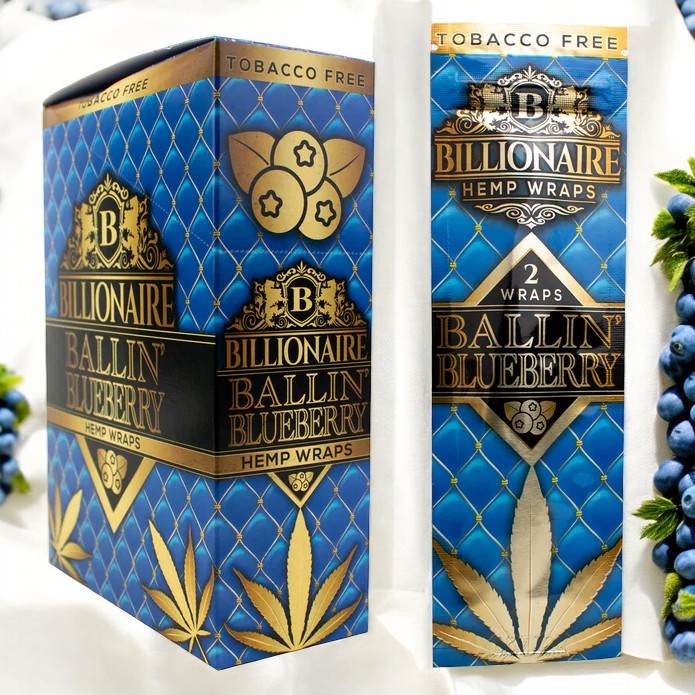 Billionaire Hemp Wraps - Ballin Blueberry