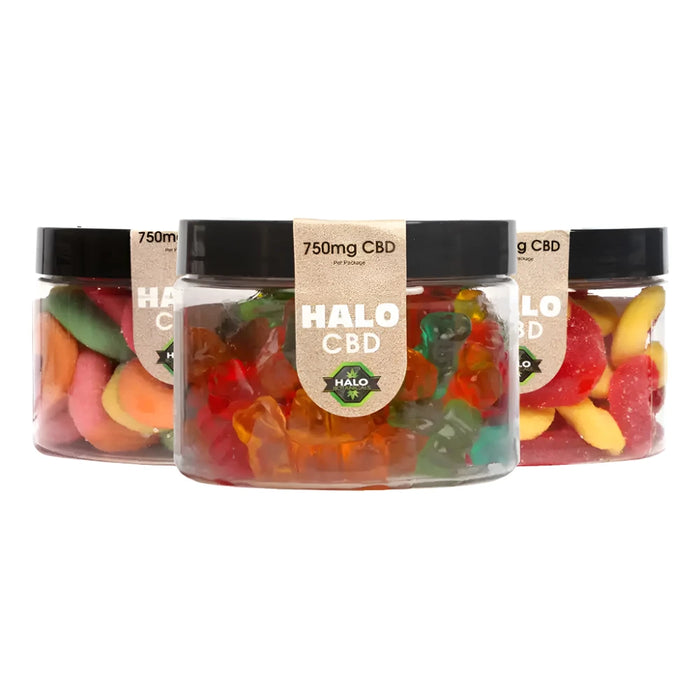 Halo CBD Hemp Infused Gummy Jar 750GM